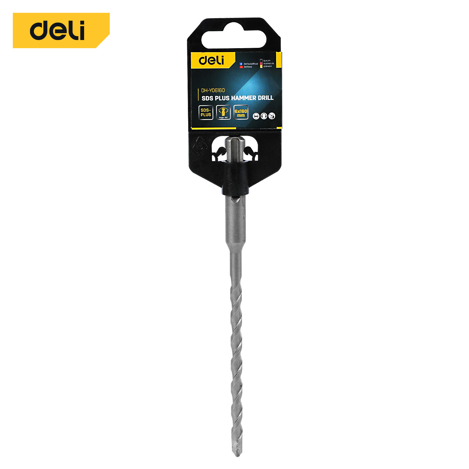 Deli得力工具 四坑石矢鑽咀 Φ6*160mm