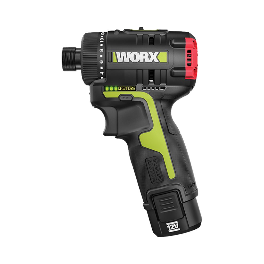 WORX|威克士 12V無刷起子電鑽(2.0Ah鋰電*2) WU129