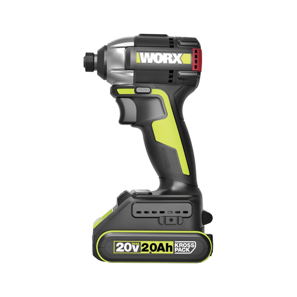 WORX|威克士 20V無刷衝擊起子機(2.0Ah鋰電*2+2A充電器) WU292DS