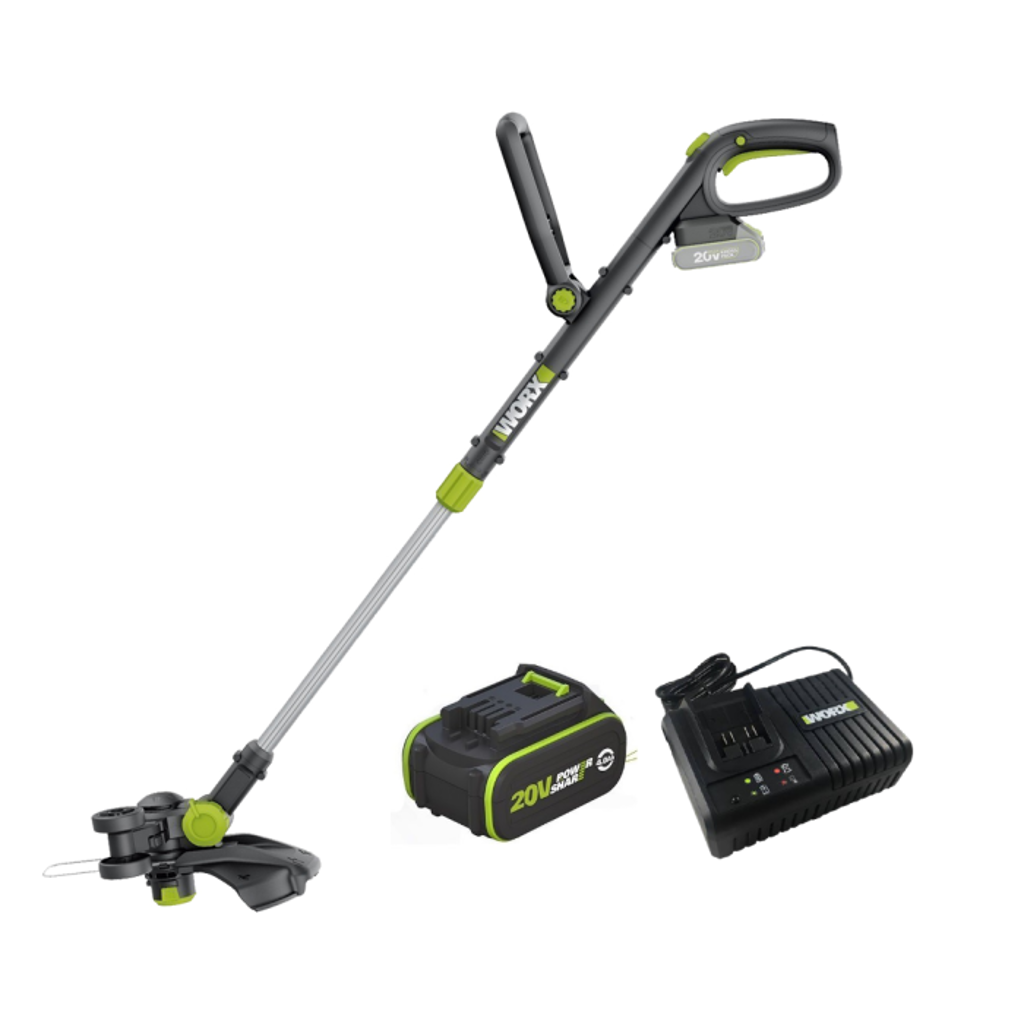 WORX|威克士 鋰電割草機20V套裝(4.0Ah鋰電+6A充電器) WD163.1