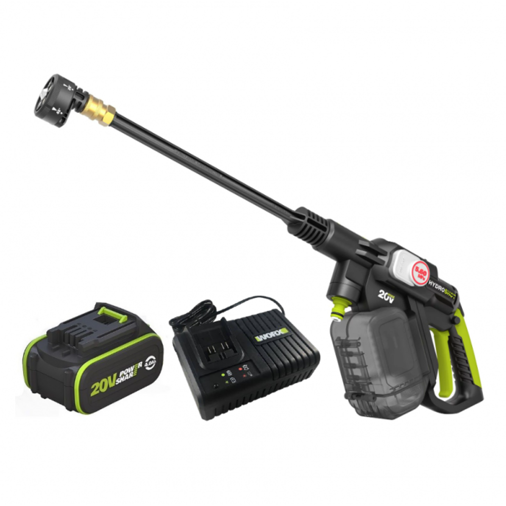 WORX|威克士 20V無刷清洗機38bar套装(4.0Ah鋰電*1+6A充電器) WU633.1