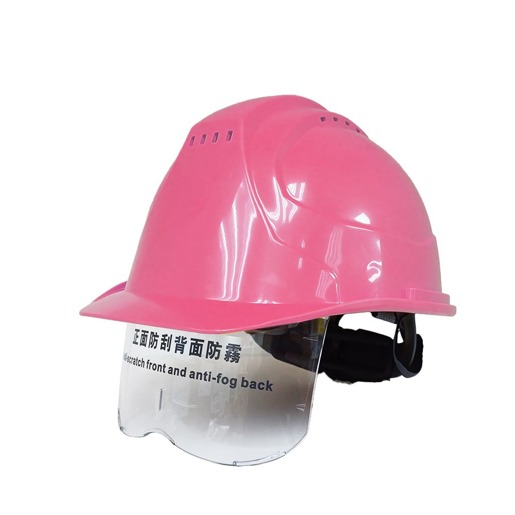 GRACE|格里斯 安全帽 連下巴帶 連鏡片 (粉紅色) GR026A