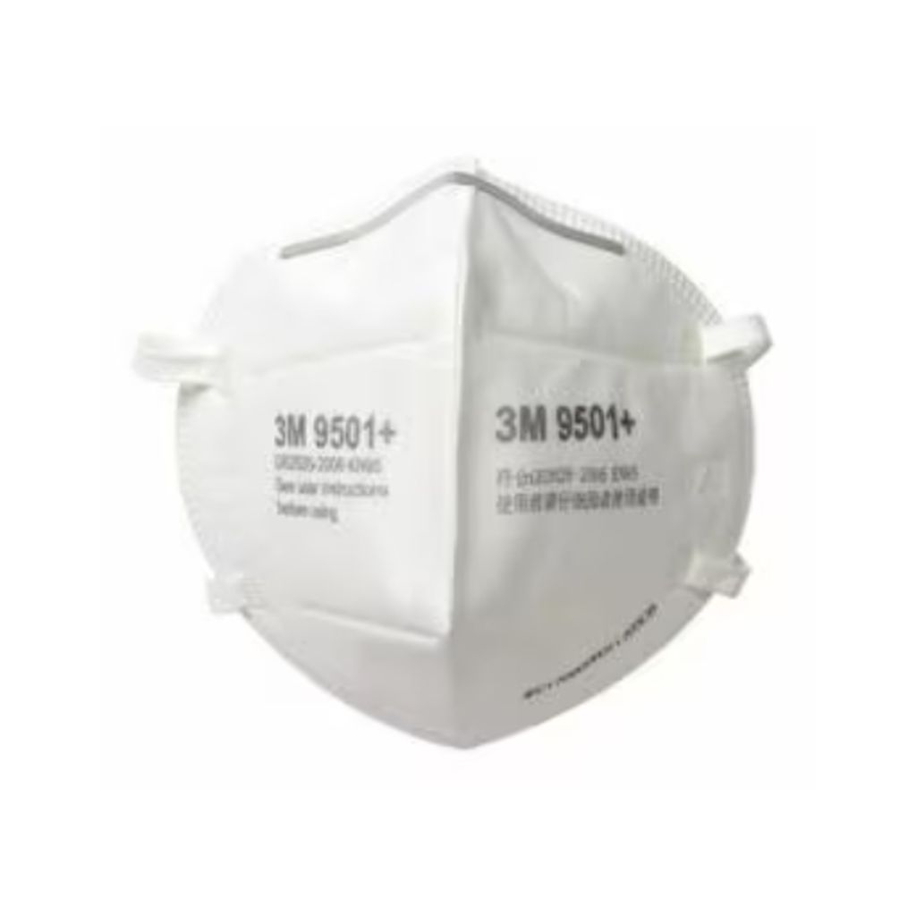 3M 9501+ KN95/P2 耳掛式摺疊即棄防護口罩 (50個/盒)