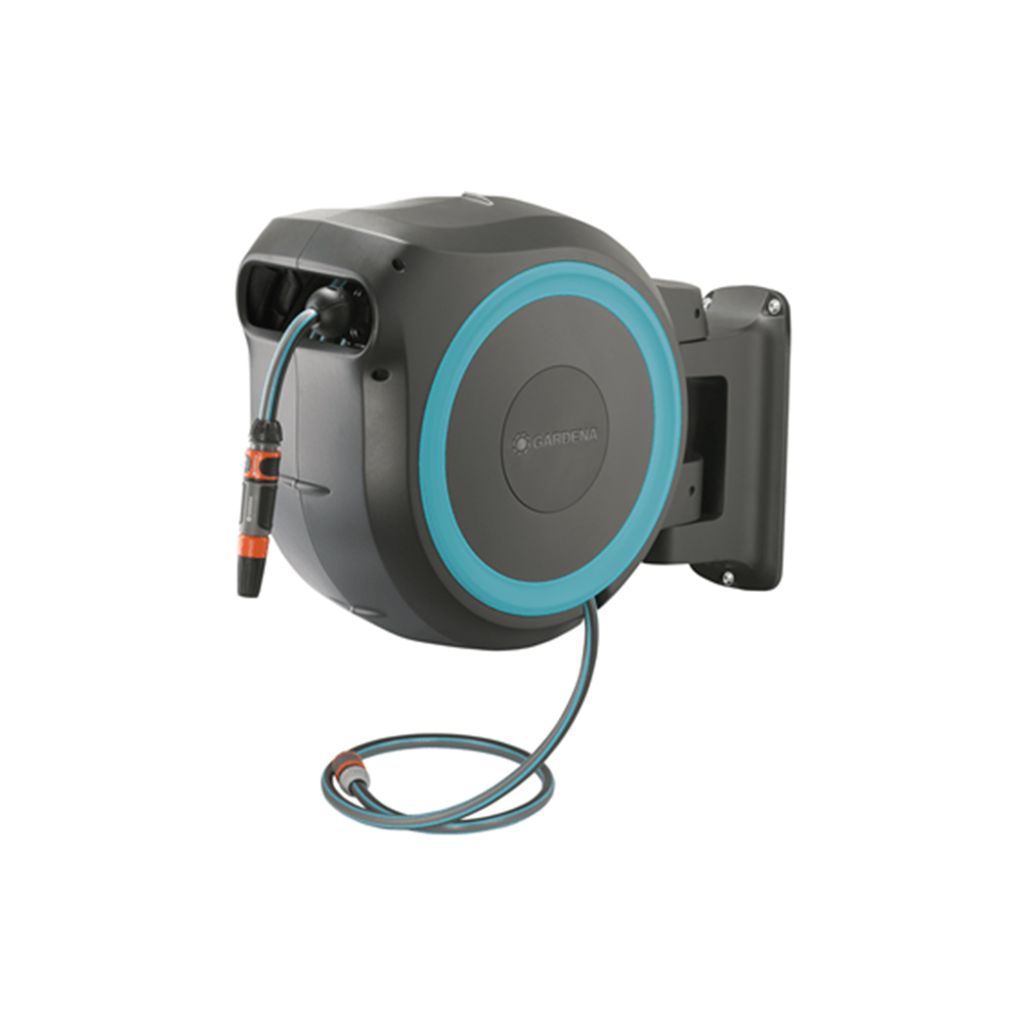 Gardena 自動回捲掛牆式喉架套裝 M/L (25m-4分喉) 18620