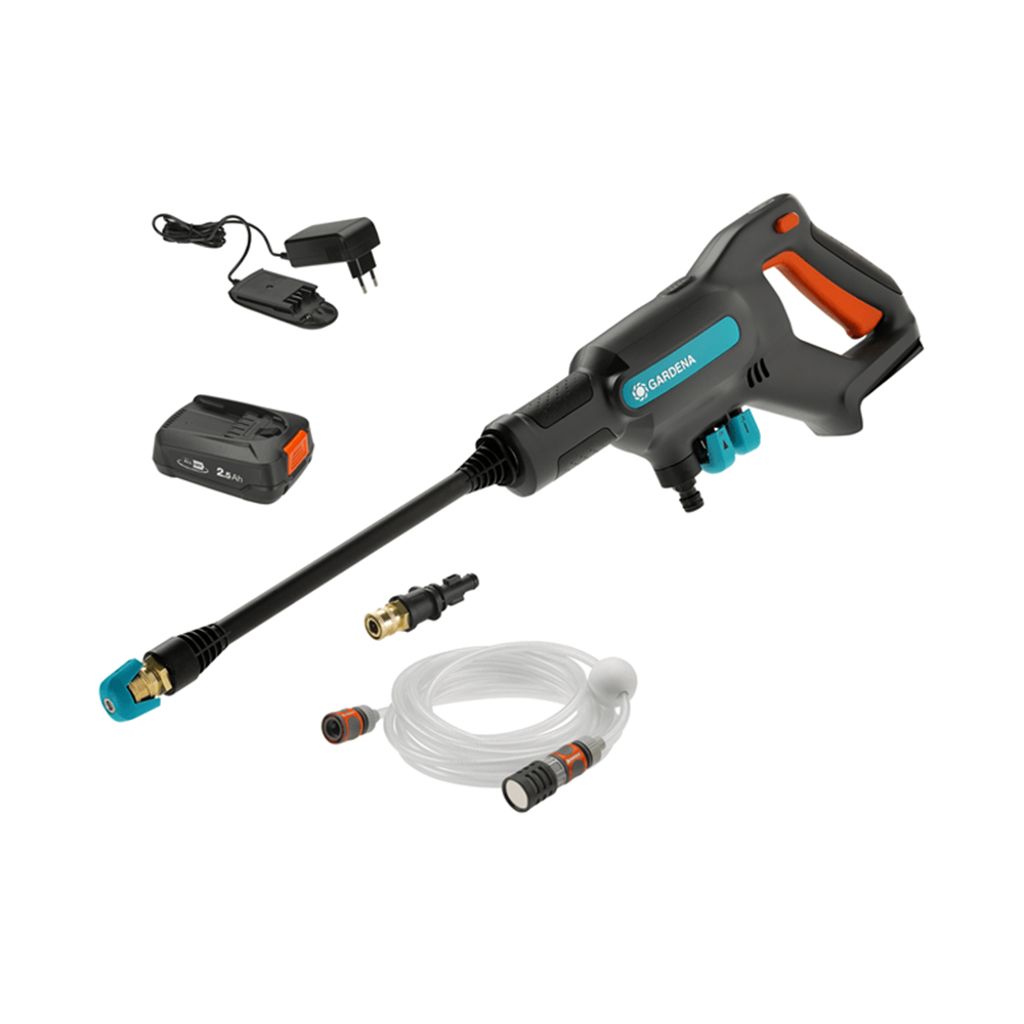 Gardena 充電式中壓清洗機 (淨&1電1充) 4.0Ah 14800-40