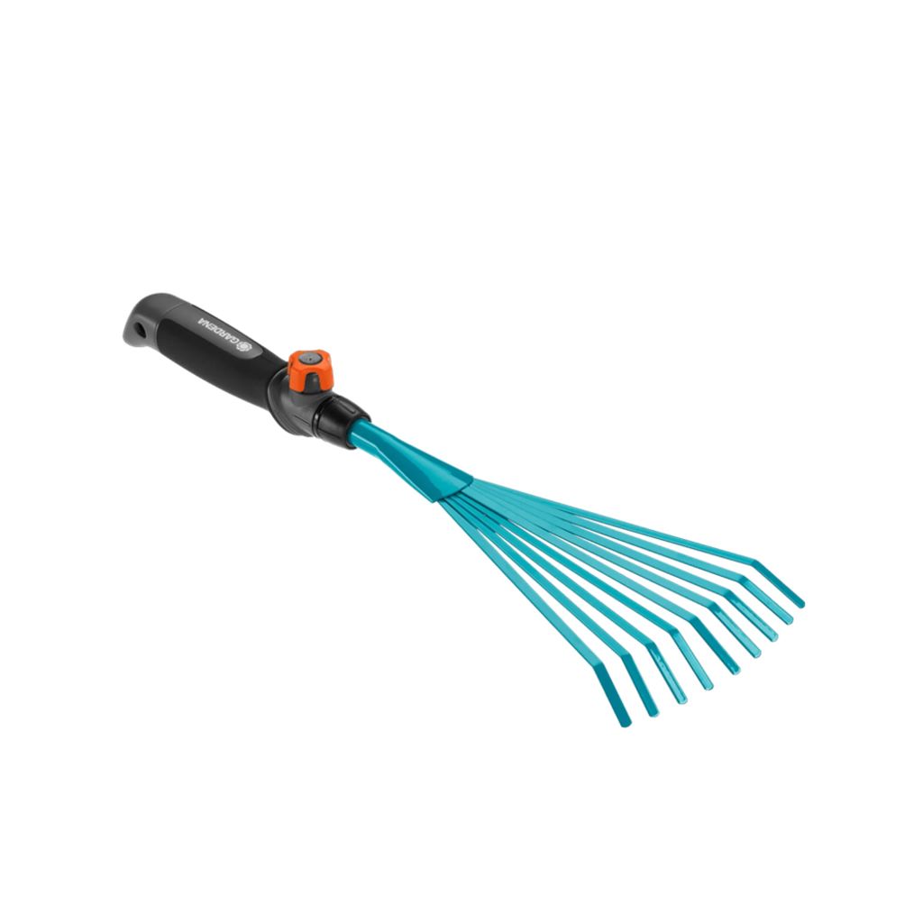 Gardena 組合式 除枯葉雜物細齒草耙 (9齒) 8919