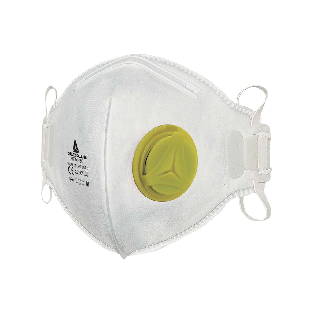 Deltaplus|代爾塔 M1200VBC FFP2級別可摺疊帶閥款口罩(10只/盒) 104022