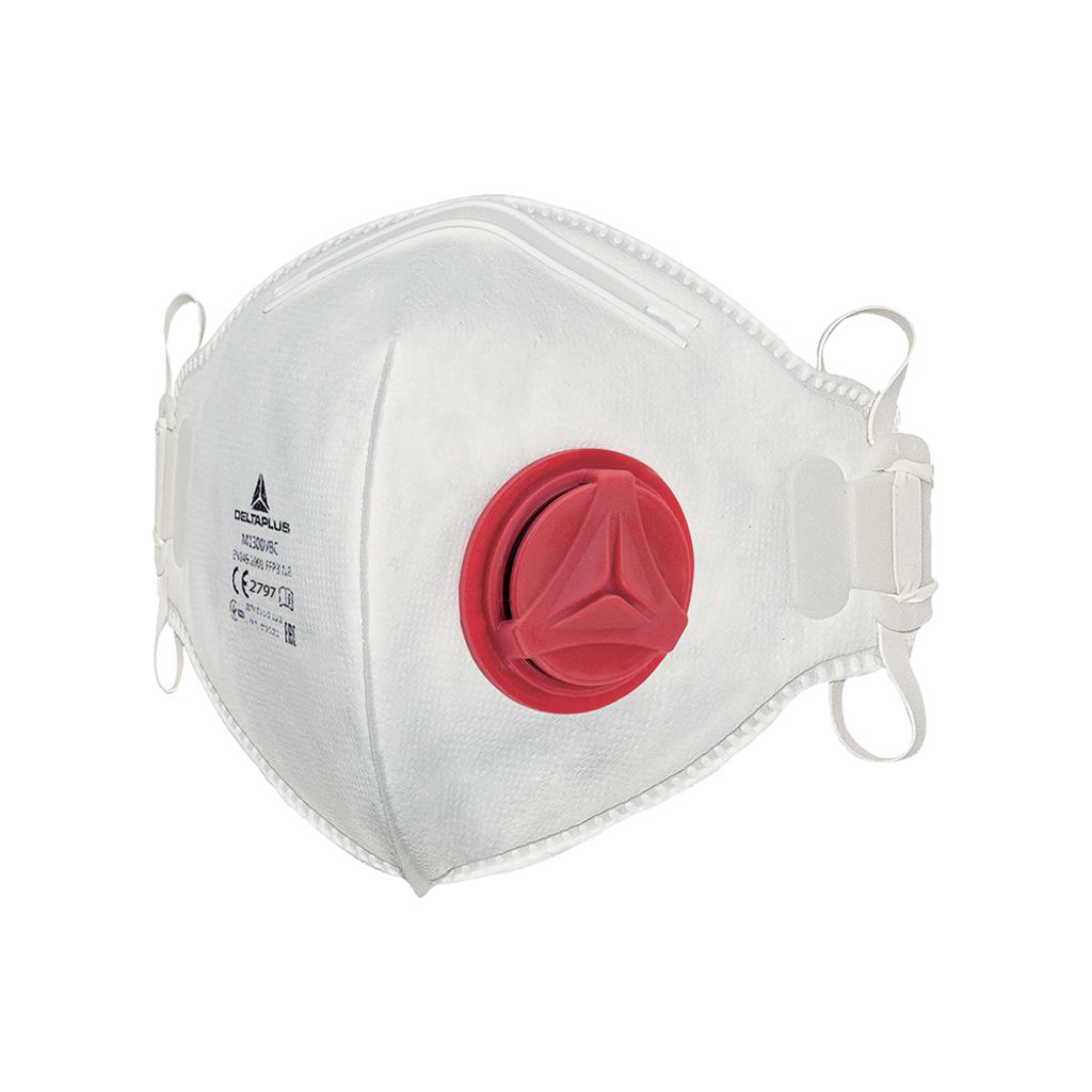 Deltaplus|代爾塔 M1300VBC FFP3級別可摺疊帶閥款口罩(10只/盒) 104021