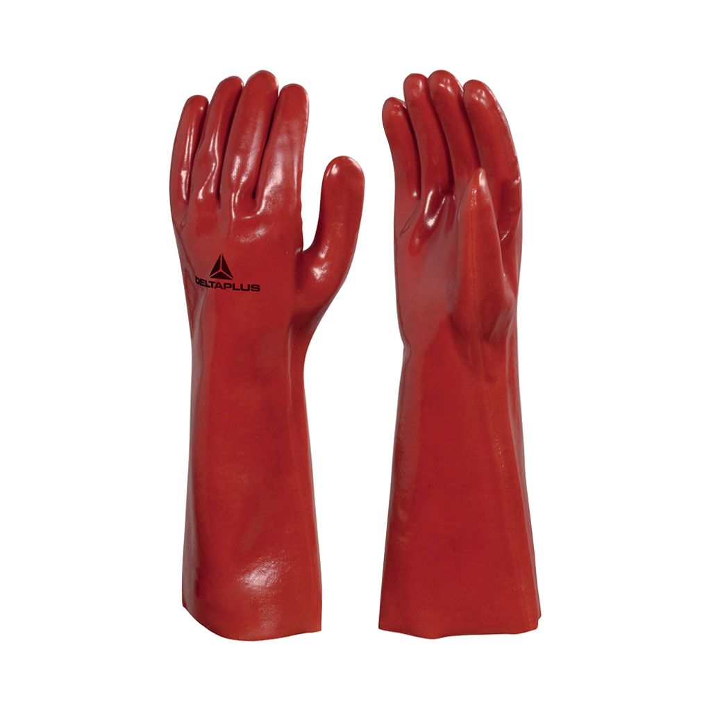 Deltaplus|代爾塔 PVCC400 PVC防化手套環保中長款 10碼 201402