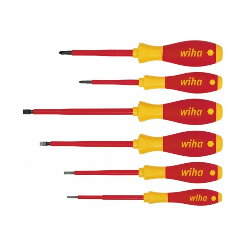 Wiha SoftFinish 電工絕緣螺絲批(一字/十字) 6件套 WI00833