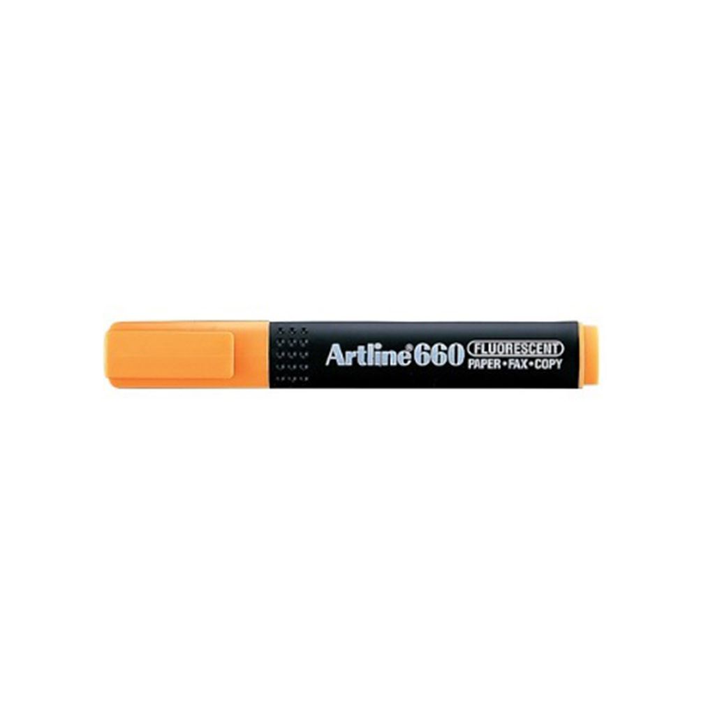 Artline 螢光筆 1.0-4.0mm 橙色 EK-660