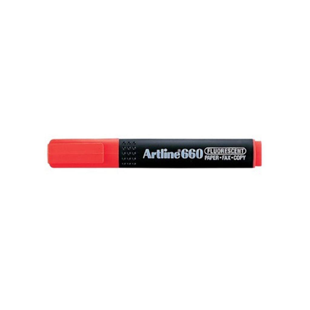 Artline 螢光筆 1.0-4.0mm 紅色 EK-660