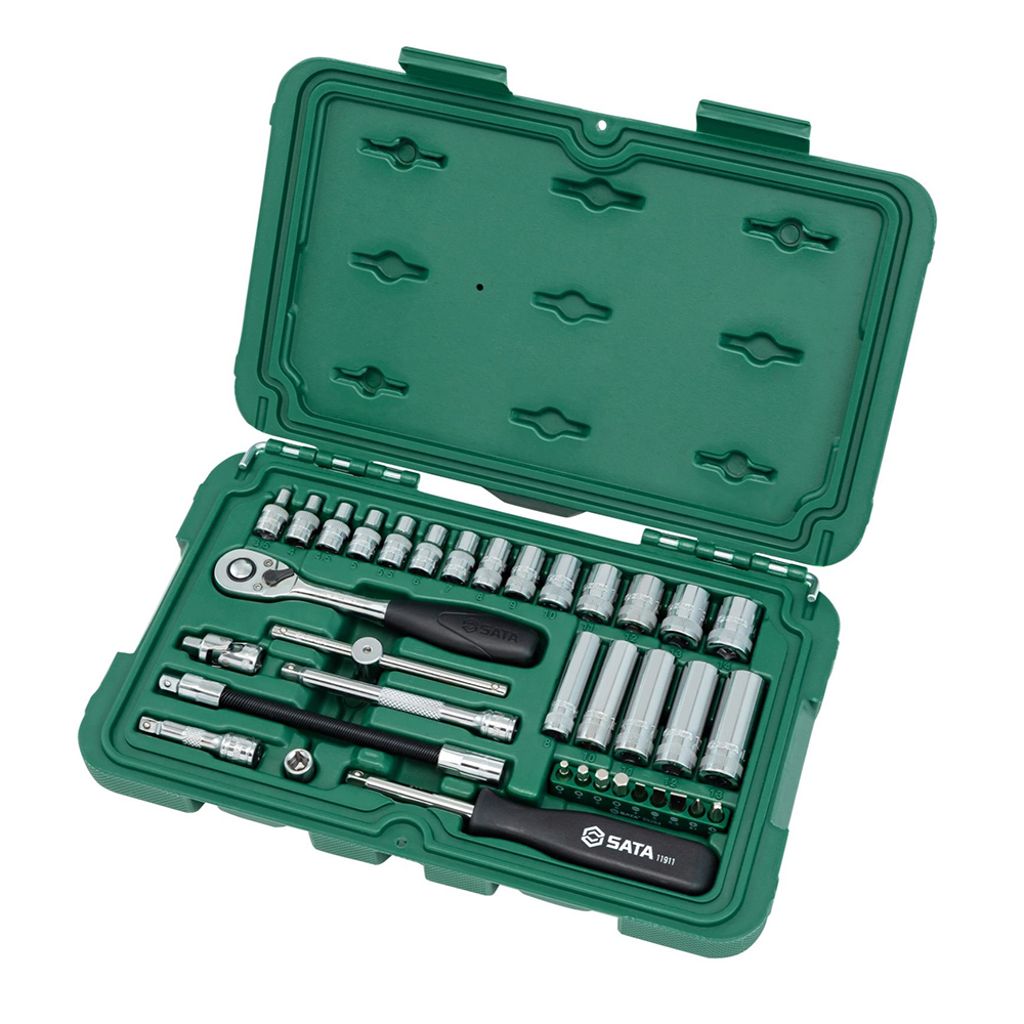 SATA|世達 6.3mm系列公制套筒組套 36件 ST09001SJ