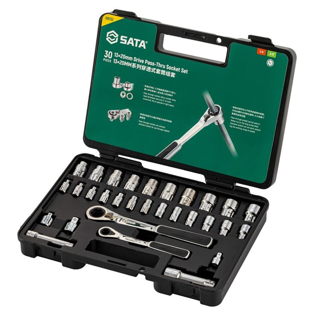 SATA|世達 6.3&10mm系列套筒組套 30件 ST09132SJ