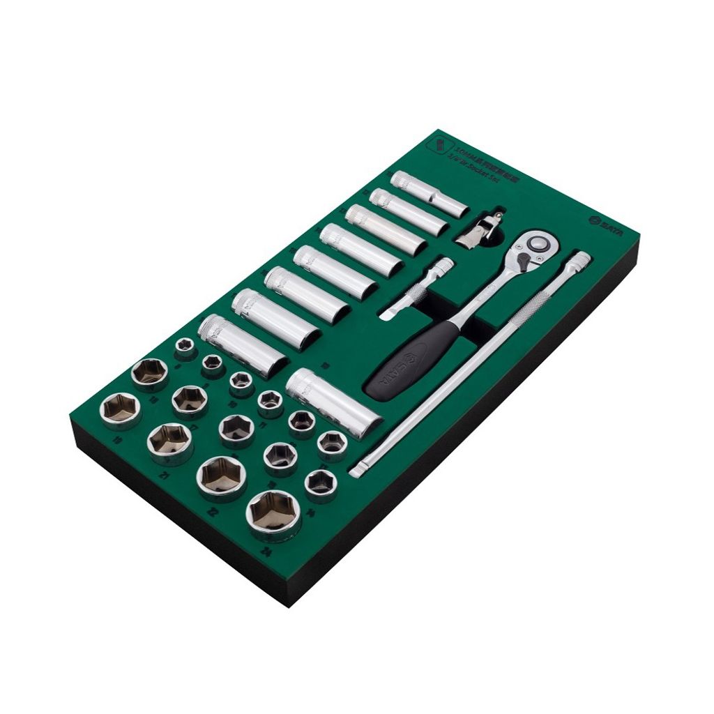 SATA|世達 工具託組套-10mm系列套筒 33件 ST09902SJ
