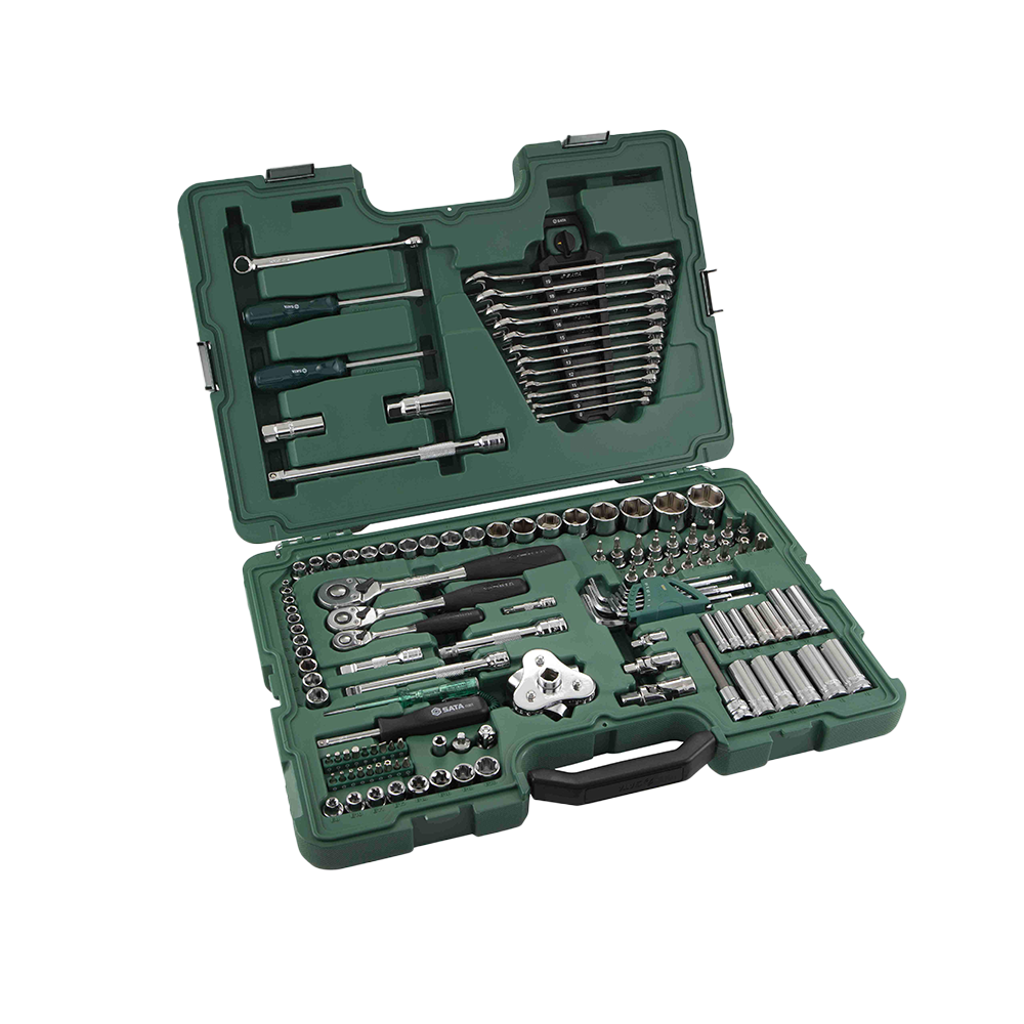 SATA|世達 6.3*10*12.5mm系列汽車維修綜合組套 120+8件 ST09014A