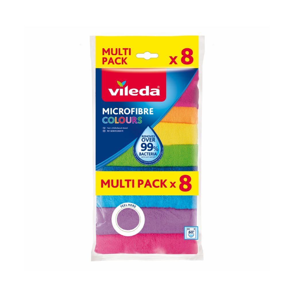 Vileda|微力達 強效全能抹布 雜色 8片裝