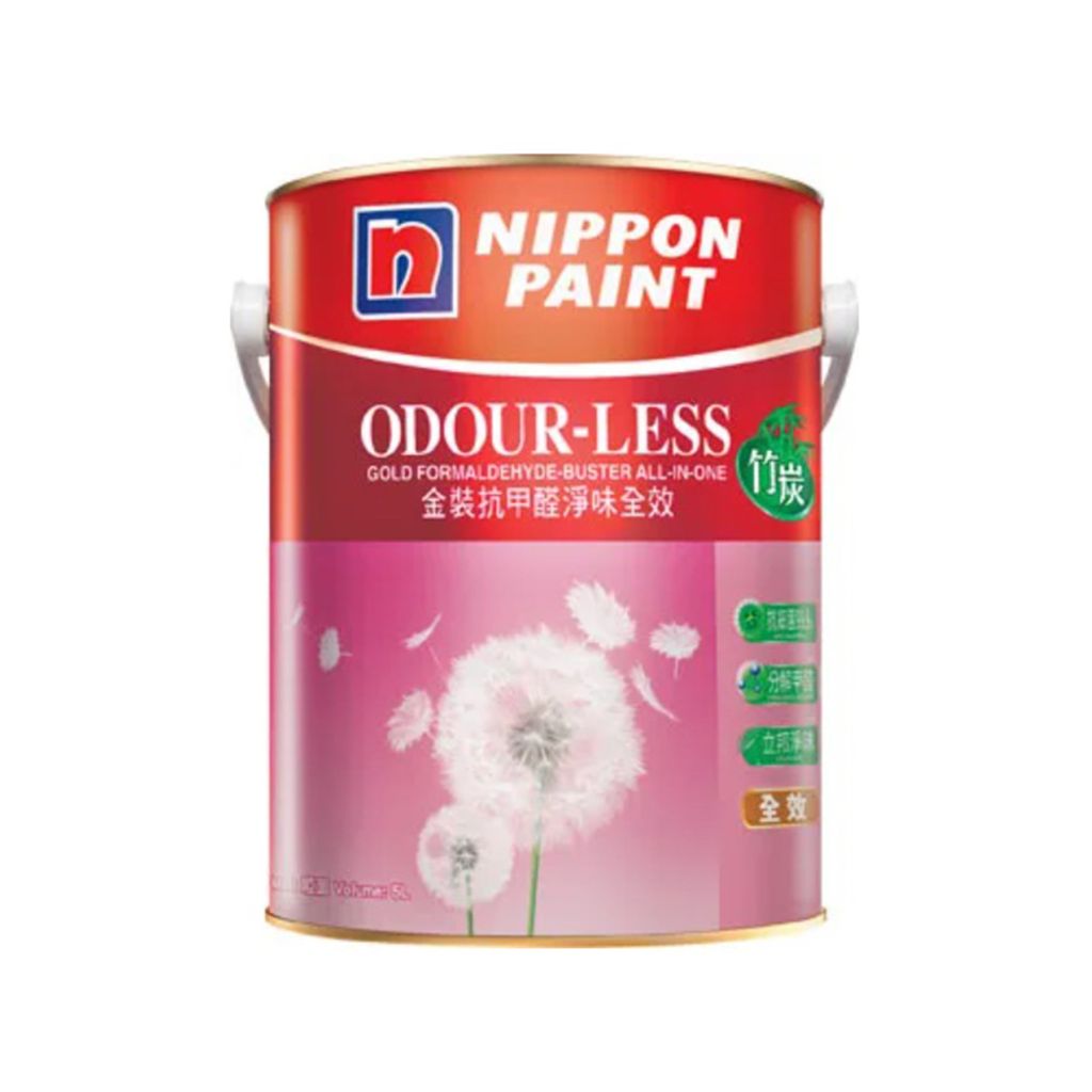 Nippon|立邦 金裝抗甲醛淨味全效 (竹炭配方) 內牆乳膠漆 1L