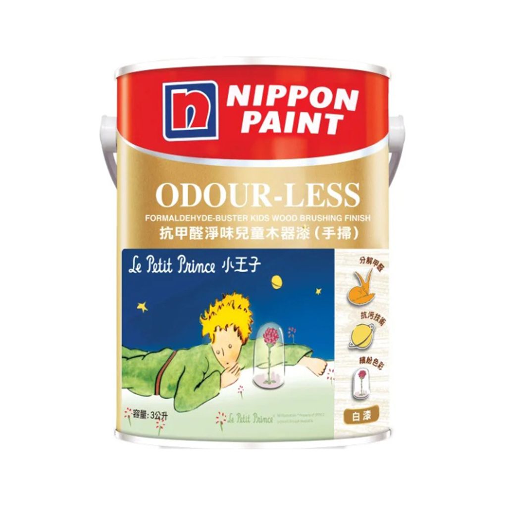Nippon|立邦 抗甲醛淨味兒童木器漆 手掃 1L