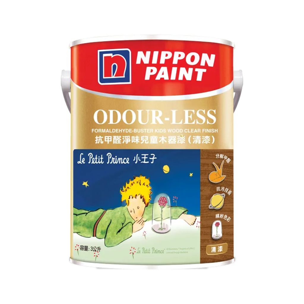 Nippon|立邦 抗甲醛淨味兒童木器漆 清漆 1L