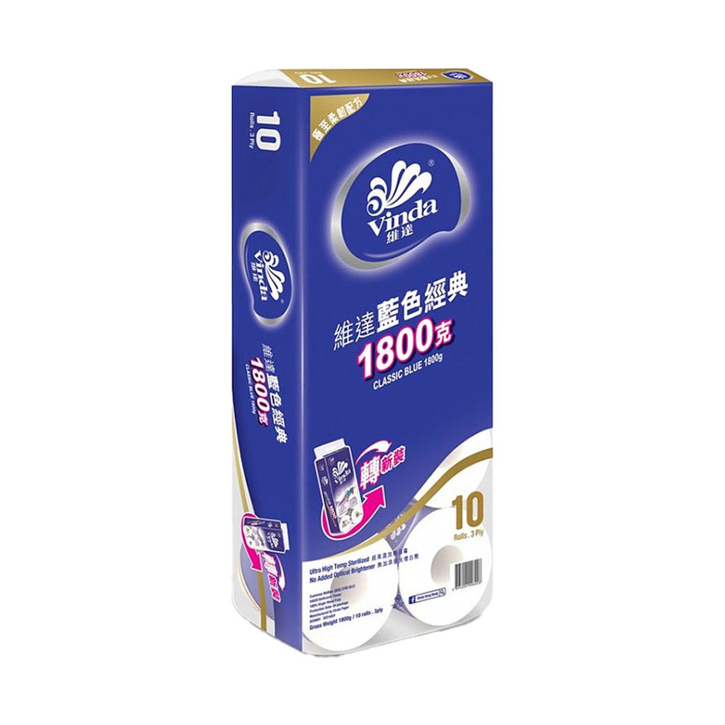 Vinda|維達 藍色經典180g卷紙(3ply) 10卷/包