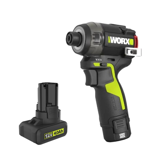 WORX|威克士 12V液壓靜音起子機(4.0Ah鋰電*1+2.0AH鋰電*1+3A充電器) 160Nm WU138.4