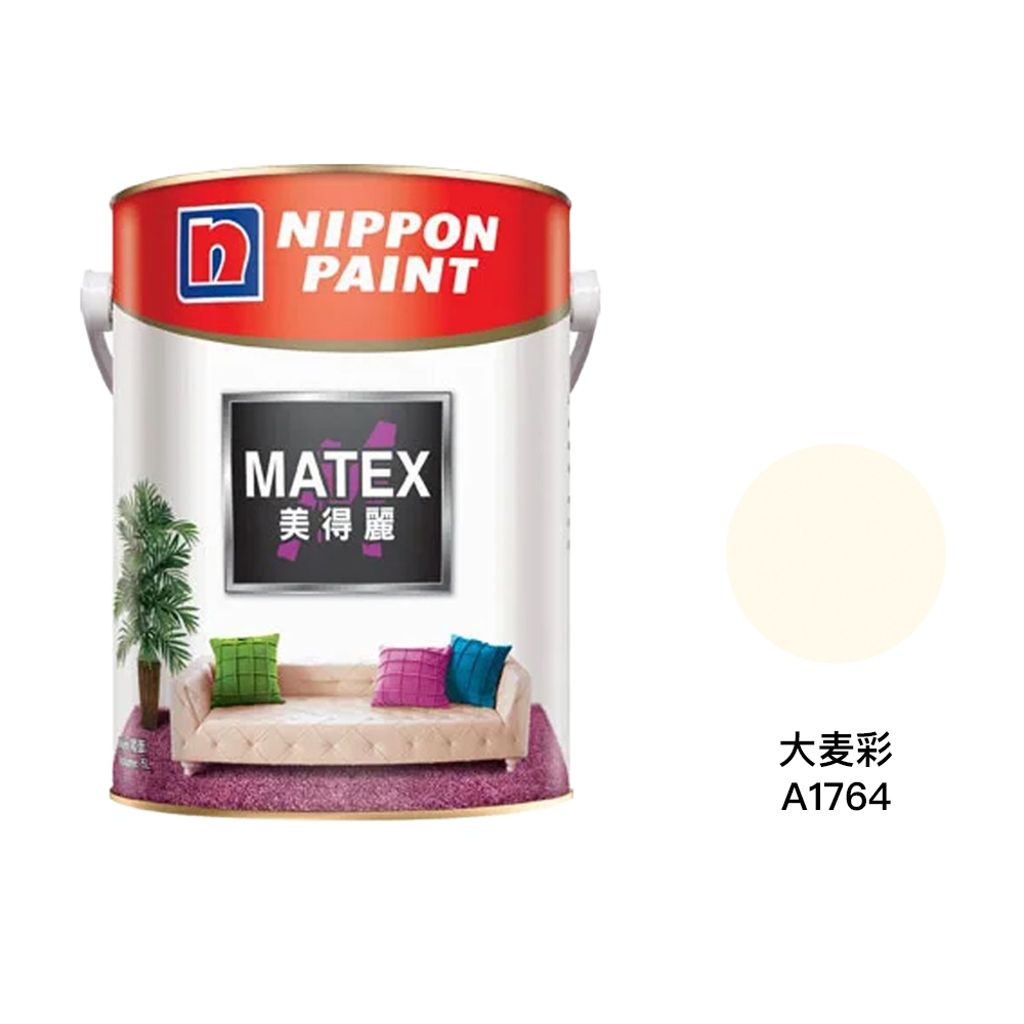 Nippon|立邦 美得麗M600內牆乳膠漆 A1764 大彩麥 18L