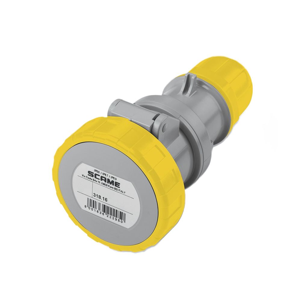 Scame 中途防水蘇底 16A 3P 110V(IP67) S2132-4