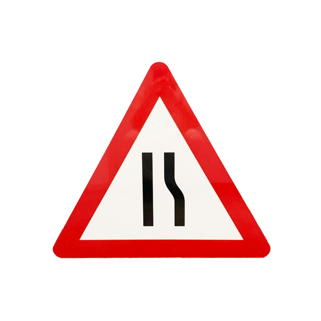 Tmr|龍貓 臨時交通路牌 前面道路右邊收窄(TS416) 600mm*1.5mm