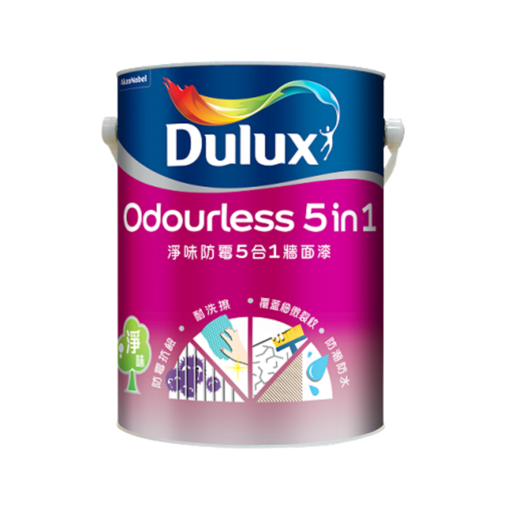 Dulux|多樂士 淨味防霉5合1牆面漆 51001 5L