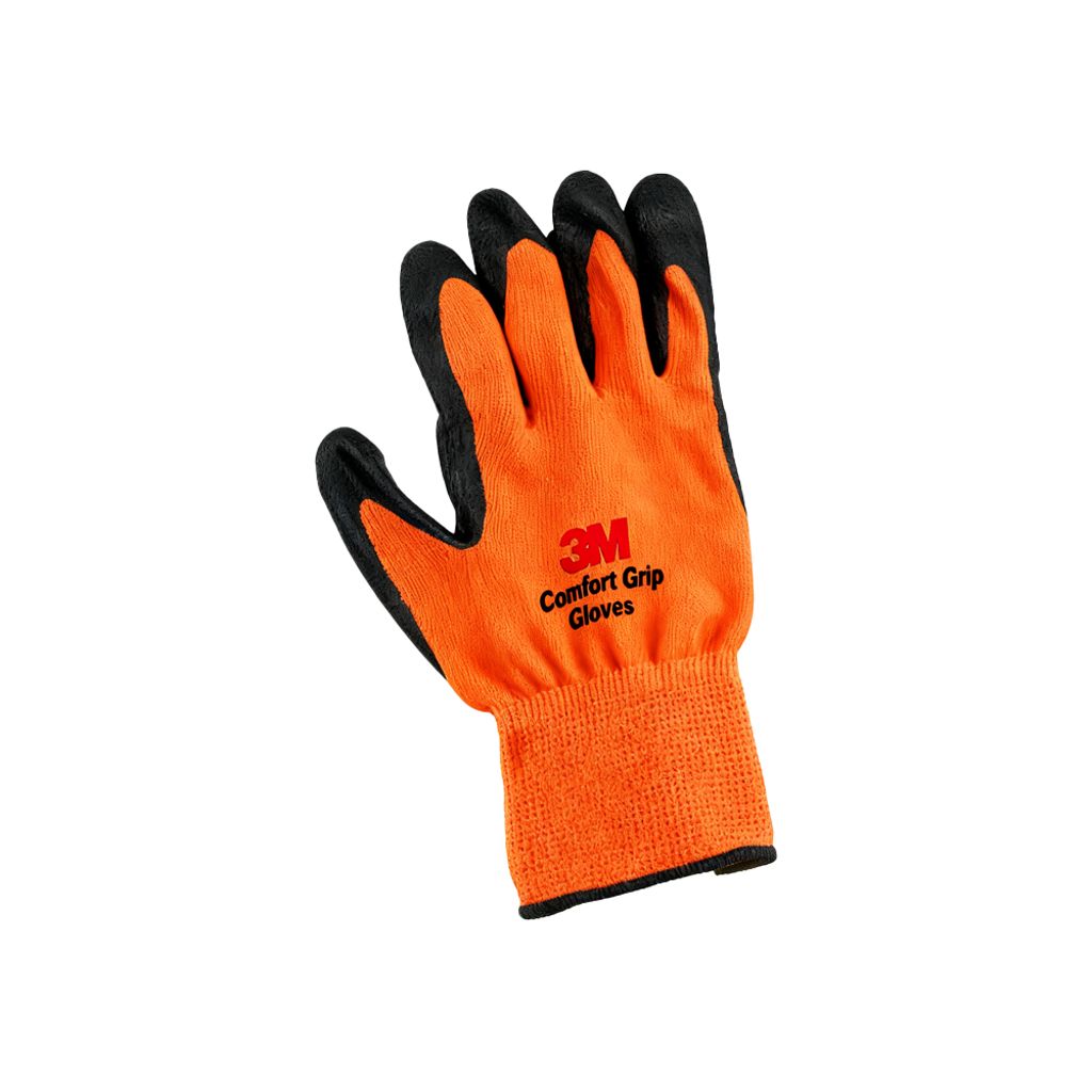 3M 舒適型防滑耐磨手套 橙色 1234O-XS XS碼