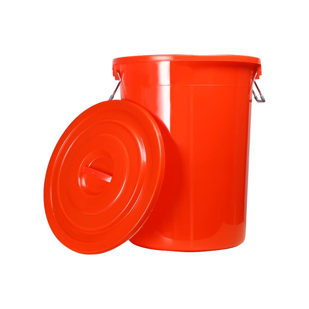 大型垃圾桶連蓋 (紅色)