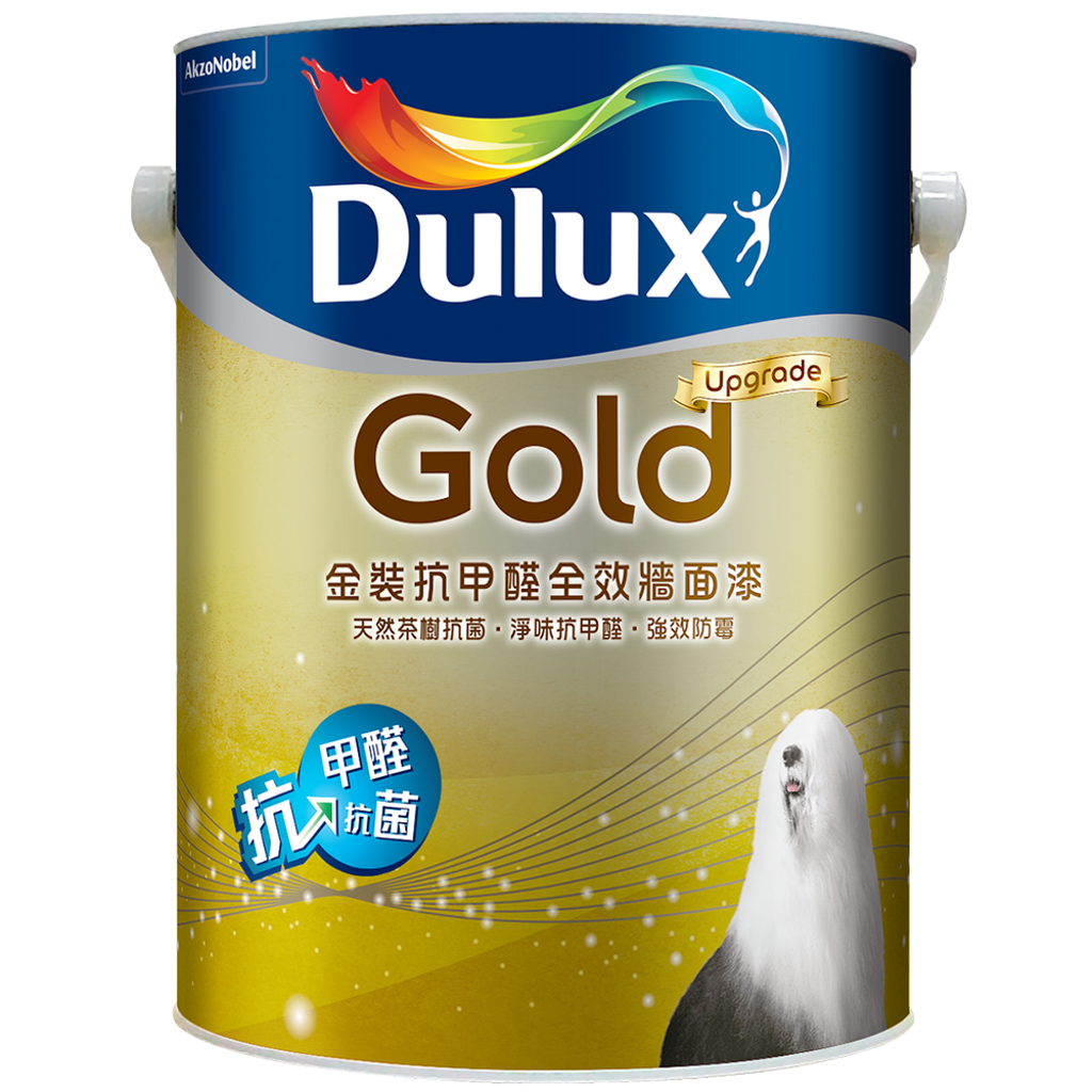 Dulux|多樂士 金裝升級抗甲醛倍遮全效牆面漆 5L 白色