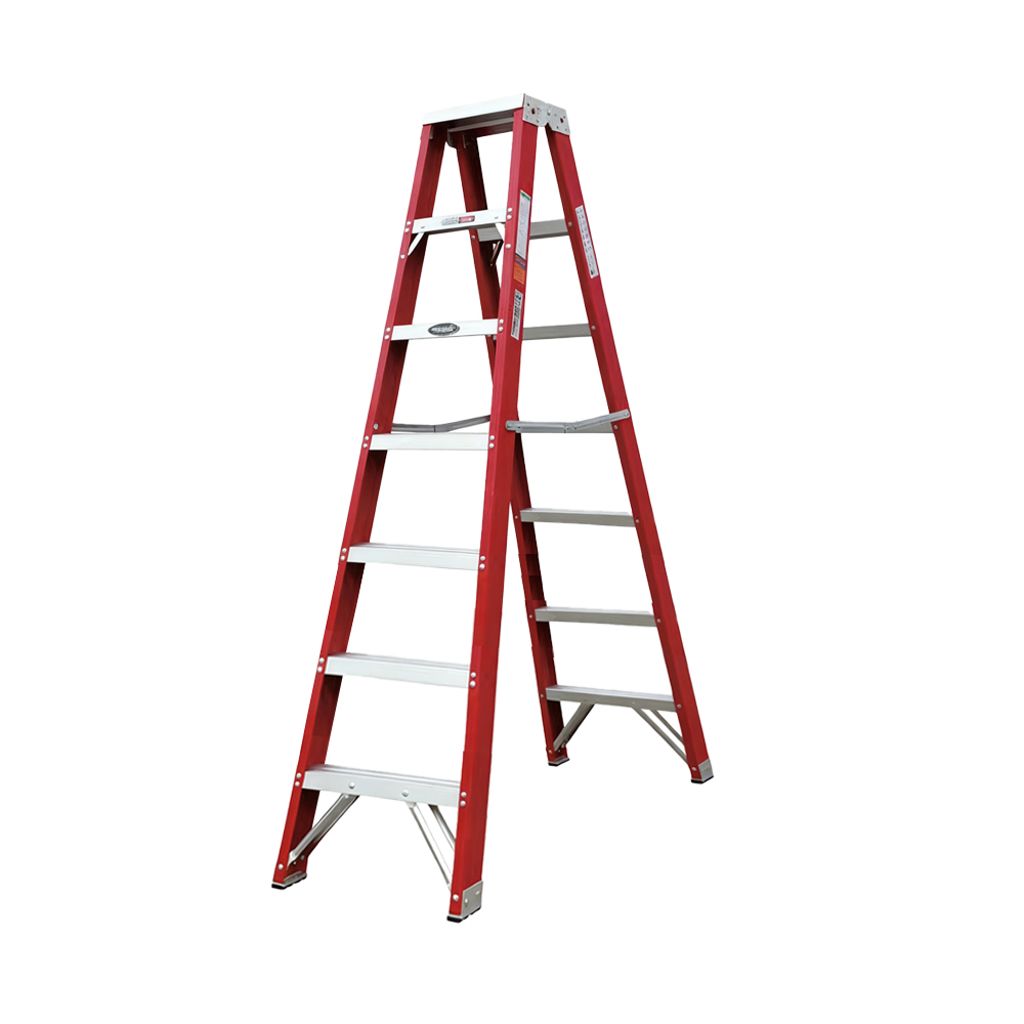 Maple|楓葉牌 玻璃鋼絕緣雙側梯 XG-107A6 踏板數: 6+6