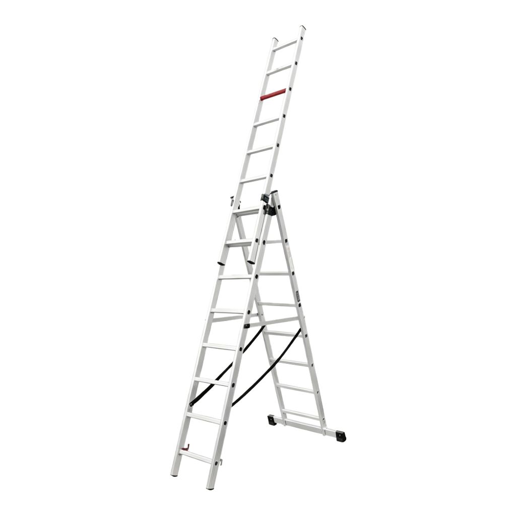 Maple|楓葉牌 鋁合金多功能組合梯 (3聯) XG-116A3x9 踏板數: 9+9+9