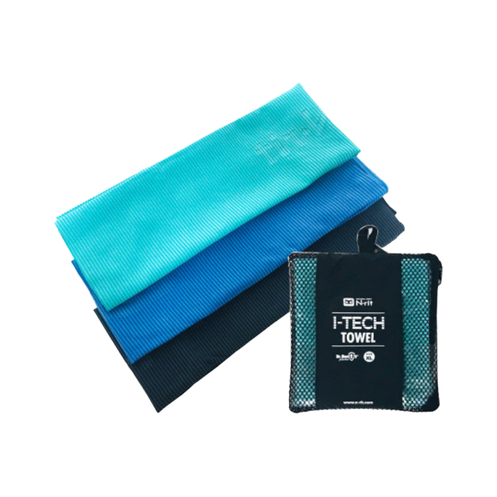 N-rit I-TECH 抗菌輕量快乾運動吸水巾 40*80cm 藍色 NSC418
