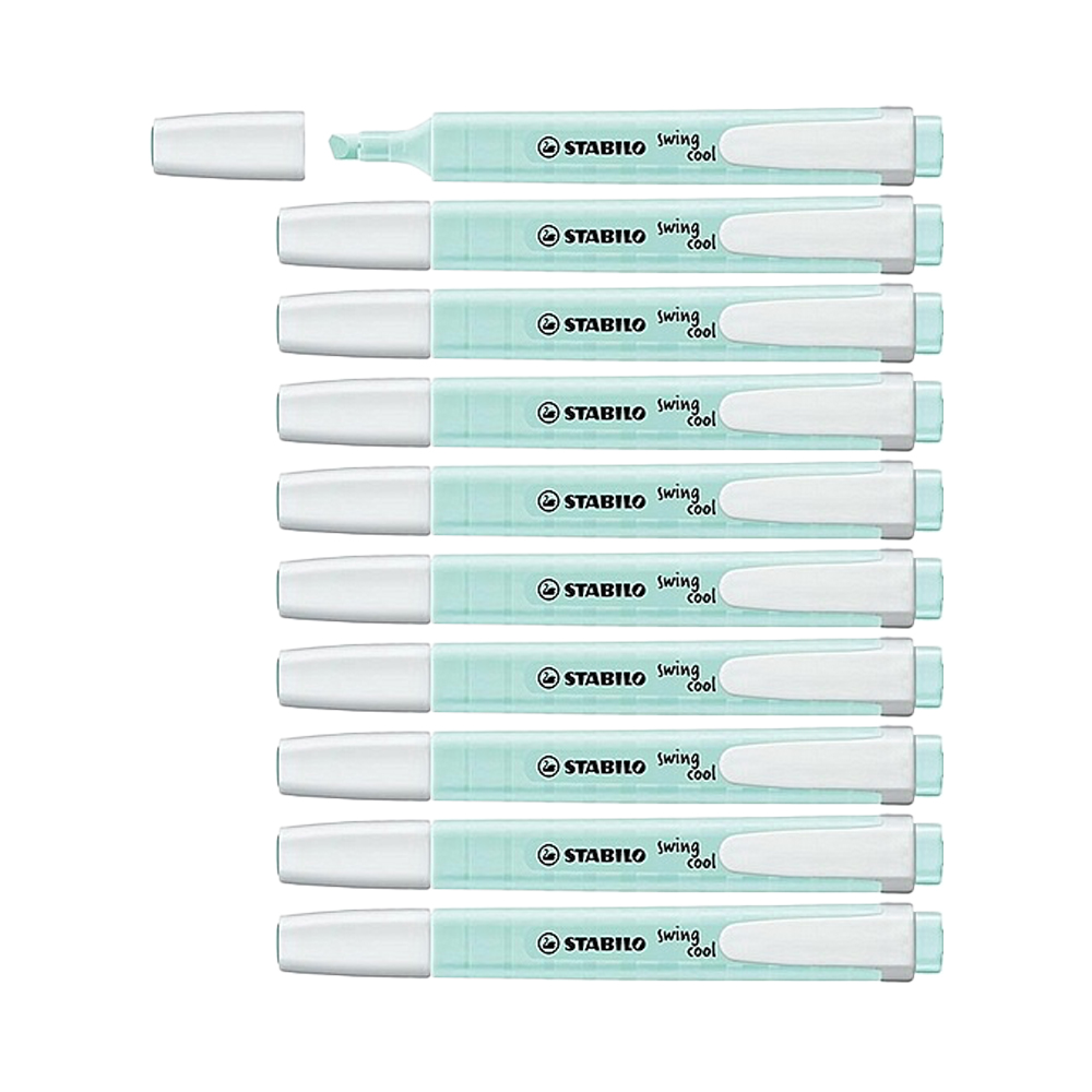 Stabilo Swing Cool 螢光筆 綠松石色 #275 10支/盒