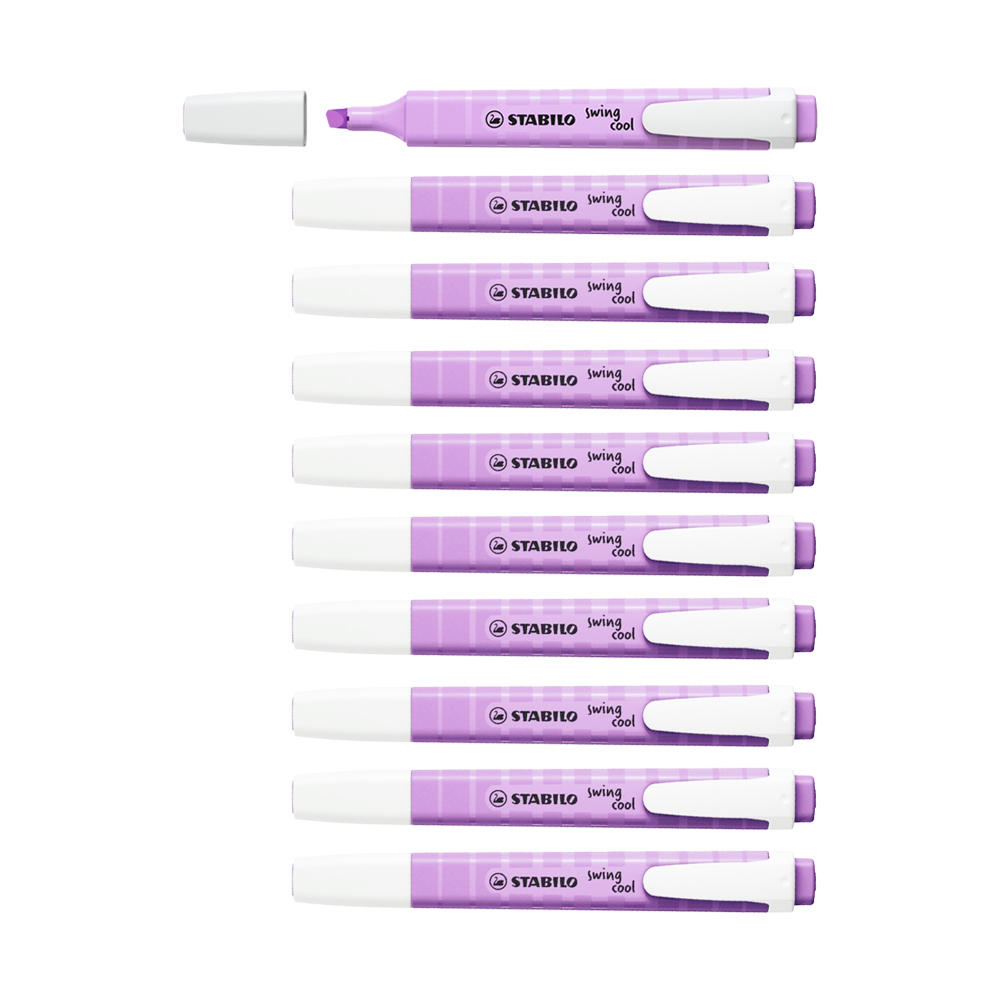 Stabilo Swing Cool 螢光筆 薰衣草色 #275 10支/盒