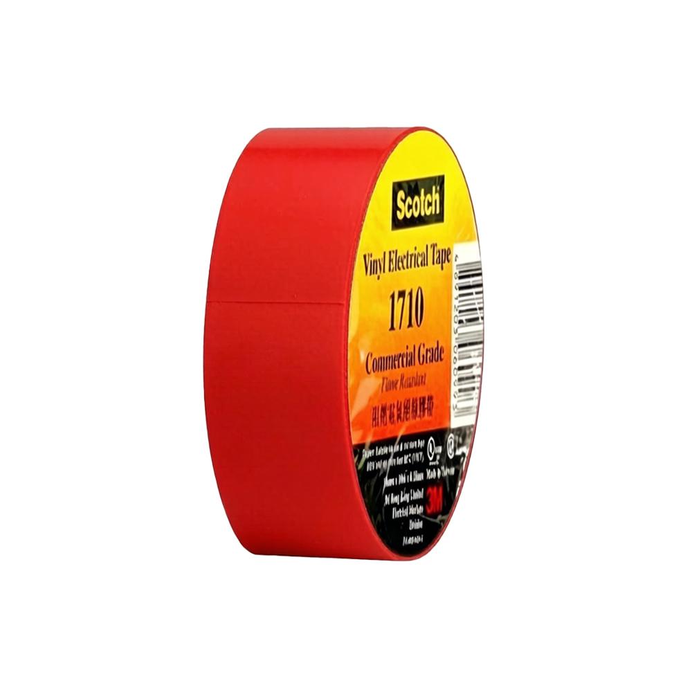 3M|Scotch 紅色電線膠布(18mm x 10m x 0.18mm) 1710
